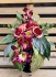 Bukiet Kompozycja ze Sztucznych Kwiatów do Wazonu Stroik na grób Róże
