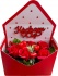 Prezent na Walentynki Walentynkowy Flower Box Mydlany Bukiet Mydlane Róże