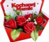 Prezent na Dzień Matki Bukiet z Róż Mydlanych Flower Box Kwiaty dla Mamy
