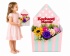 Prezent na DZIEŃ MATKI Mamy Bukiet z Mydlanych Kwiatów Mydlany Flower Box